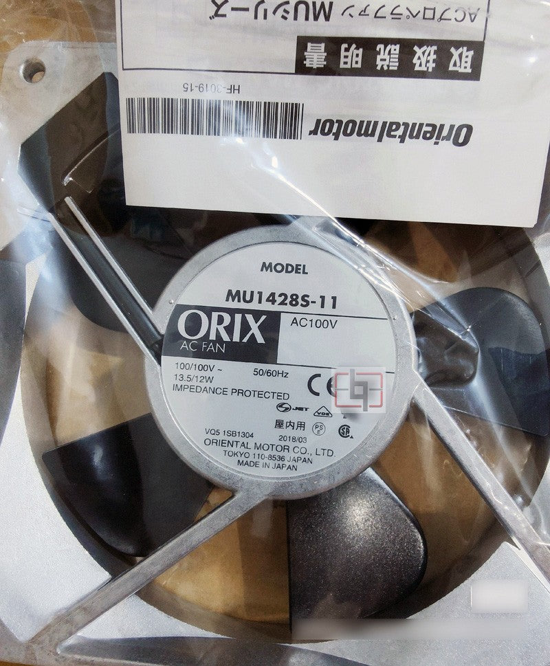 ORIX MU1428S-11 MU1428S-11-F2 100V 13.5/12W 2wires Cooling Fan - New ORIX MU1428S-11 MU1428S-11-F2 100V 13.5/12W 2wires Cooling Fan - New